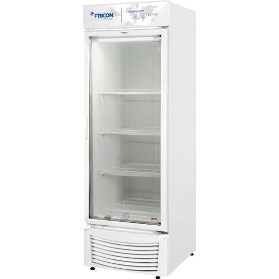 Refrigerador Vertical Porta Vidro Branco Vcfm565V Fricon - 220V