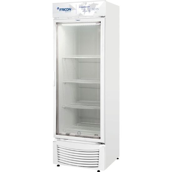 Refrigerador Vertical Porta Vidro Branco Vcfm431V Fricon - 220V