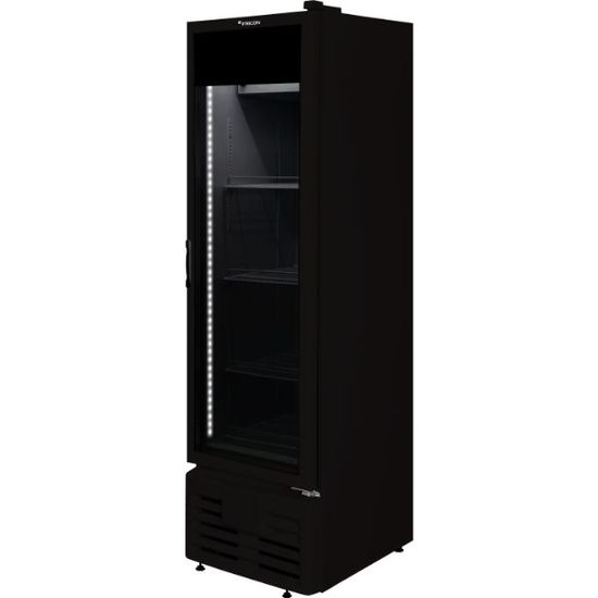 Refrigerador Vertical Porta Vidro Total Black Vcfm402V Fricon - 110V